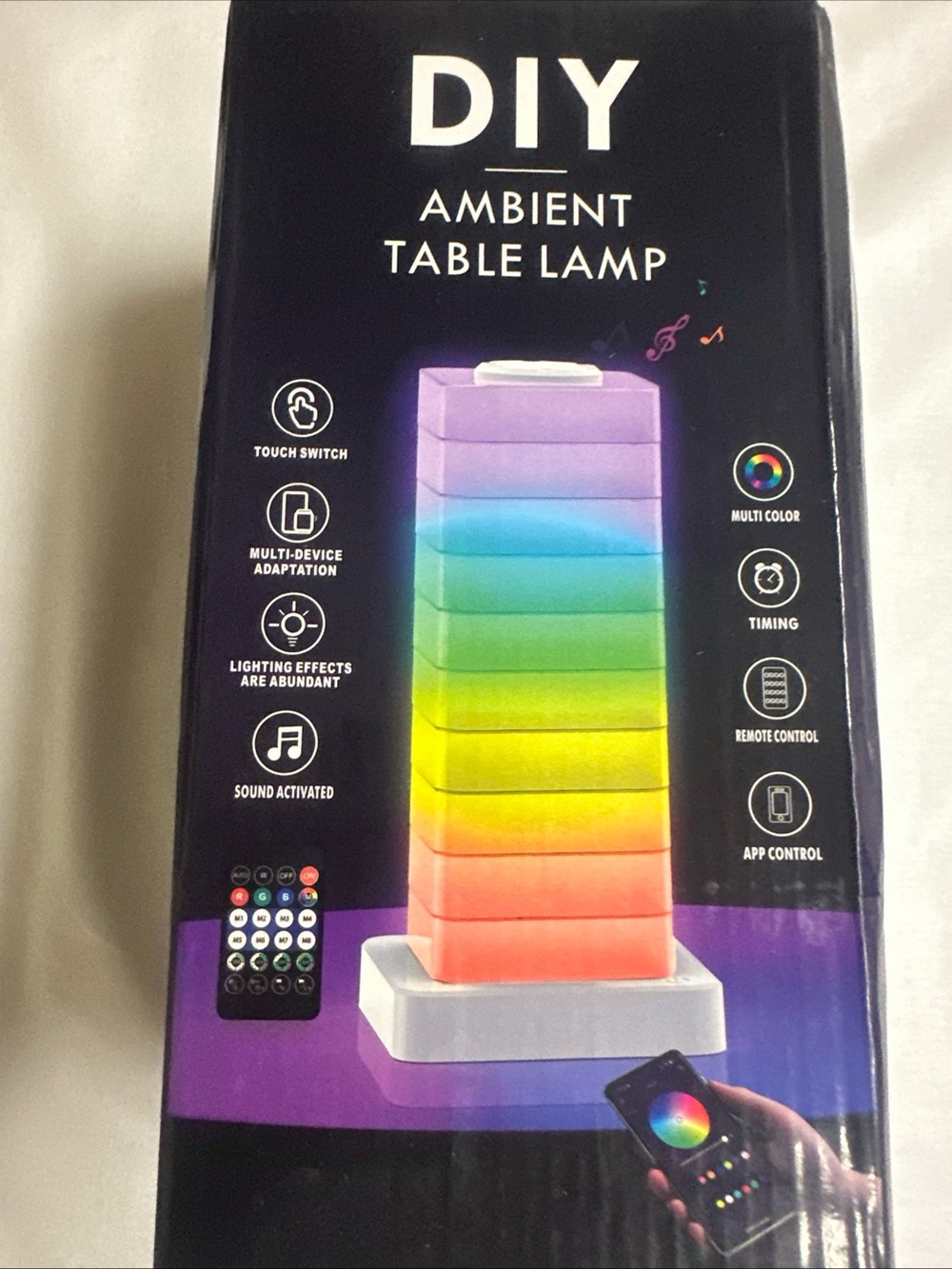 DIY Ambient Table Lamp - Multi-Color LED Lantern